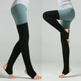 thumbnail image 3 of Winter Thigh High Women Knitted Leg Warmers Boots Over Knee Step On Foot Socks, 3 of 8