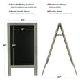 thumbnail image 6 of Excello Global Products 40" x 20" Wooden A-Frame Chalkboard - Whitewash Grey - EGP-CKB-0001, 6 of 8