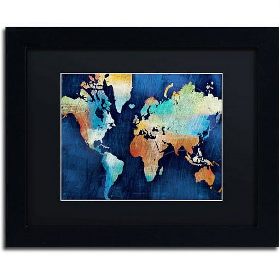 Trademark Fine Art "Seasons Change" Canvas Art by Michael Mullan, Black Matte, Black Frame