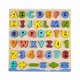 thumbnail image 1 of Rompecabezas de madera con alfabeto y números para niños, tablero de aprendizaje, juguete educativo preescolar, material didáctico para niños y niñas., 1 of 9
