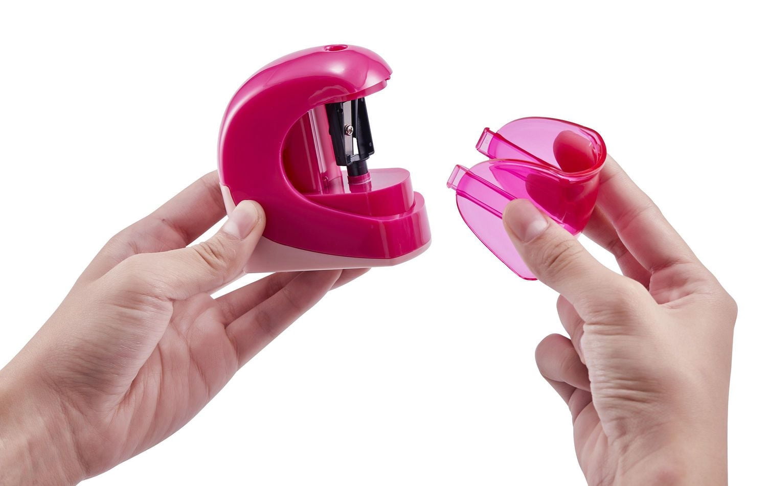 Pen + Gear Battery Operated Pencil Sharpener with 2 AA Batteries, Pink