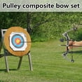 thumbnail image 3 of 9.5 Inch Adjustable Compound Bow for Adults, High Precision Archery Set with 12 Arrows, Durable Aluminum Alloy for Target Practice & Outdoor Sports, 3 of 5
