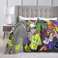 thumbnail image 4 of Splatoon Blanket Soft Cozy Flannel Warm Throw Blanket Unique Gifts Room Decor Blanket 80"x60", 4 of 9