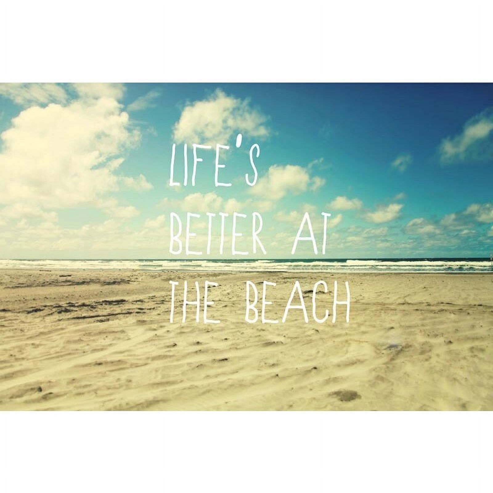 Marmont Hill 'Life's Better At The Beach' Graphic Art Print on Wrapped Canvas