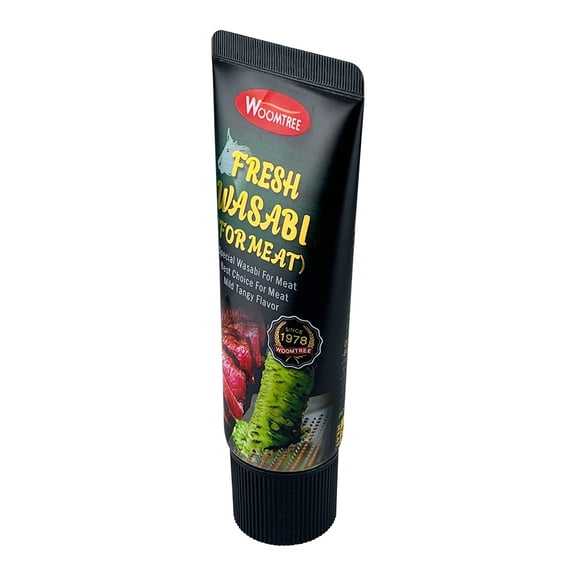 Woomtree Fresh Wasabi paste sauce For Steak, 4.2 oz- Tube - Korean Food - Fresh horseradish 39%
