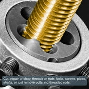 Uxcell Round Threading Dies Metric M1 x 0.25 Thread High Speed Steel Screw Cutting Die