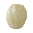 thumbnail image 1 of Florero con diseño en espiral, florero de cristal, organizador de maceta, estantería de cristal, decoración, arreglos florales, maceta de plantas de amarillo claro, 1 of 8