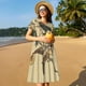 thumbnail image 4 of Disketp Vintage Bird para Vestido de Manga Corta para Mujeres, Vestidos de Verano para Mujeres, Casual y Holgado para la Playa, 4 of 6