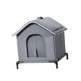 thumbnail image 3 of Caseta para gatos de exterior, elevada, resistente a la intemperie, portátil, aislada, refugio para mascotas. 2XL, 3 of 8