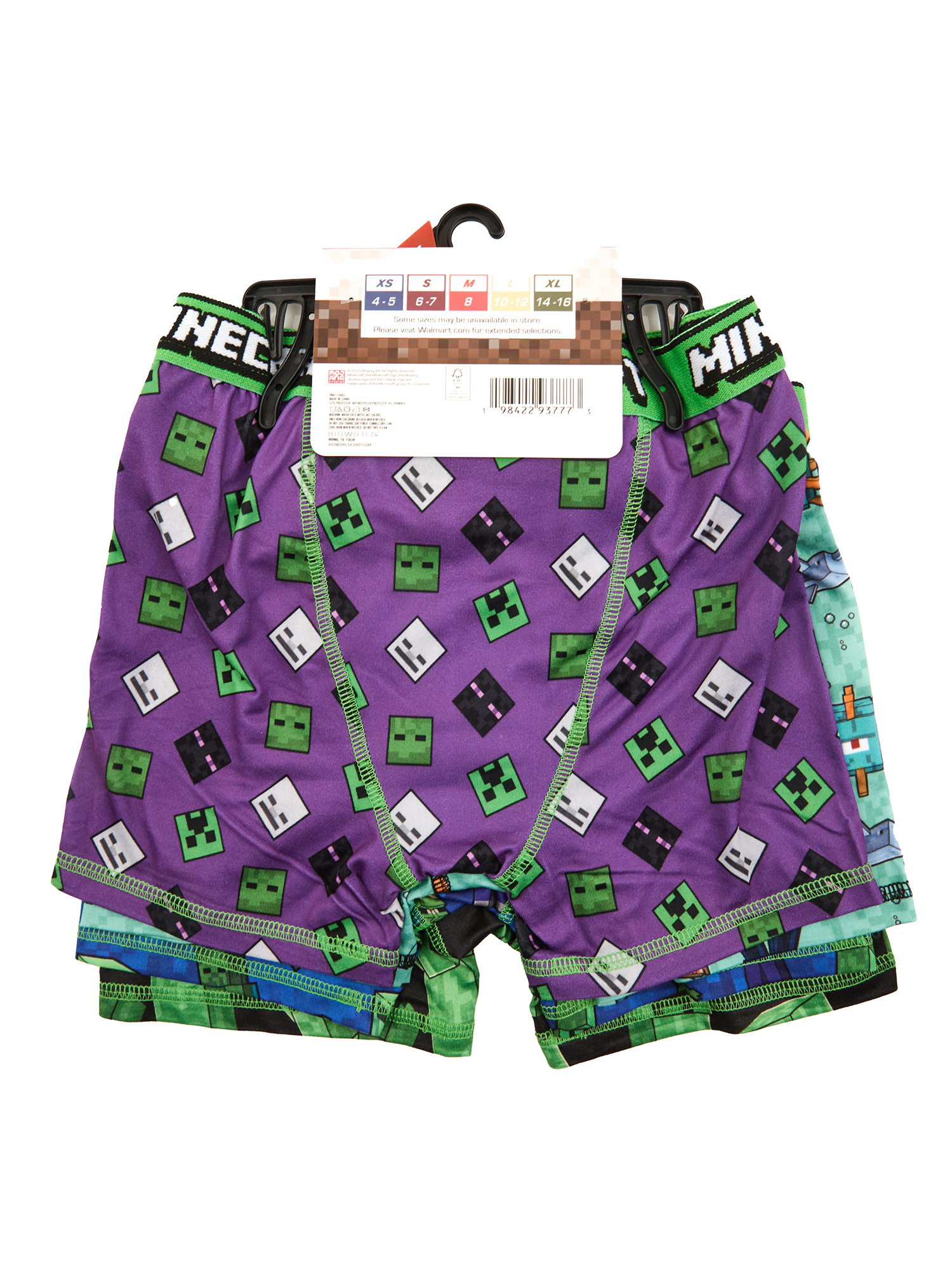 Minecraft Boys Boxer Brief Underwear, 4-Pack photo 7