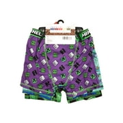 Minecraft Boys Boxer Brief Underwear, 4-Pack, Sizes XS-XL