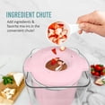 thumbnail image 2 of Nostalgia Electric Ice Cream Maker with 2-Qt Double Insulated Gel Canister & Stainless Steel Base - Makes Sorbet, Soft Serve, and Frozen Yogurt - Pink, 2 of 8