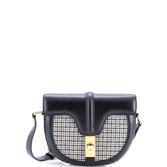 Pre-Owned Besace 16 Bag Tweed and Leather Small By Rebag