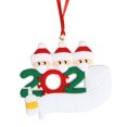 thumbnail image 3 of Escalada White Man Christmas Tree Ornament DIY 2020 Nombre Máscara facial Muñeco de nieve (3 cabezas) Ehuebsd Para Estrenar, 3 of 8