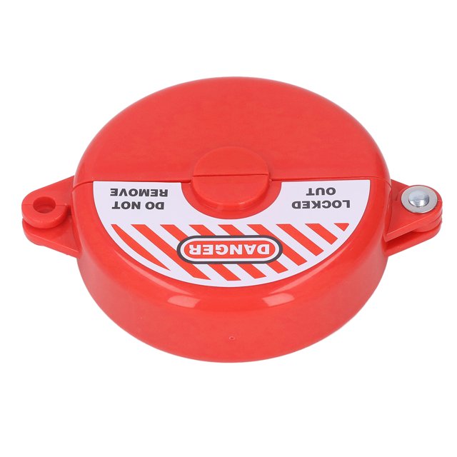 "High Visibility ABS Plastic Gate Valve Lock for Outdoor Use - Fits 2.5-5in Valve Handles, Corrosion Resistant Security Device (Red)"
"Universal Valve Lockout Tagout (LOTO) Safety Device - Durable