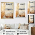 thumbnail image 4 of Designart "Subtle Gold Accents In Minimalism IV" Countryside Floater Framed Canvas Art Print, 4 of 5