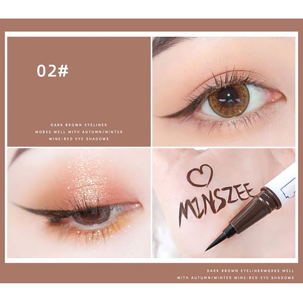 Ganfancp Delineador Líquido Ligero para Mantener El Maquillaje y Fácil de Colorear Eyeliner 3Ml Liquidación 1X Delineador de Ojos
