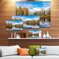 thumbnail image 3 of Beaux Arbres d'Automne avec Forêt Lac - Impression sur Toile Paysage, 3 of 4