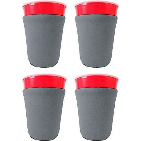 

Blank Neoprene Party Cup Coolie (4 Pack Gray)