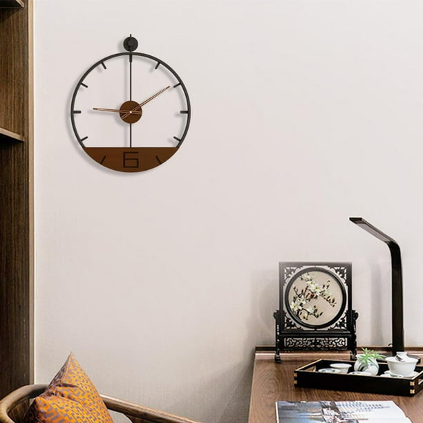 Estilo Nordico Grande Decoracion Creativa Decoracion Decoracion Cara Redonda Colgando Reloj de Pared Reloj de Pared para Salo Estilo 4 Baoblaze Reloj de pared Bodega Aurrera en linea