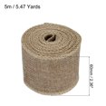 thumbnail image 2 of Unique Bargains Rouleau de Jute Filaire 2,36 Pouces de Large 5,47 Yards Décoration Tan, 2 of 6