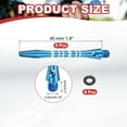 thumbnail image 2 of Aluminum Dart Shafts Medium 2BA Thread Dart Stems Replacement Accessories with Rubber Rings for Steel Tip Blue, 2 of 5