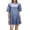 Blue, variant on LUOGENLI Female T-shirts for Womens Women's Casual Bright Silk Top Flash Loose Short Sleeve T Shirt Womens Funny T-shirts Graphic Tees St. Patrick's Day Blue XXL