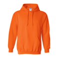 thumbnail image 1 of Gildan - Sudadera con capucha de combinación de tejidos Unisex (Naranja fluorescente), 1 of 3