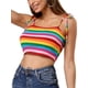 thumbnail image 2 of INSPIRAR CHIC Camiseta de tirantes de verano a rayas con lazo para mujeres 3XL Multicolor, 2 of 7