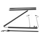 thumbnail image 3 of Camping Lantern Stand, Lightweight Hanging Rack Portable Lamp Stand Durable Lamp Pole  For Hiking ANGGREK Negro, 3 of 8