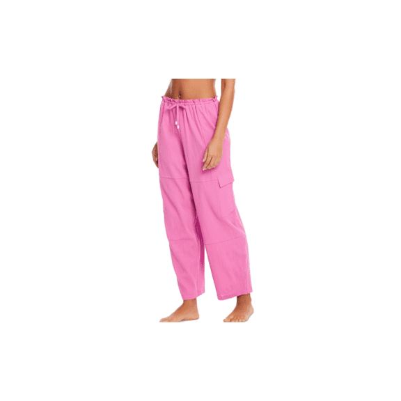 Sanctuary Women's Cargo Cotton Pants, Pink