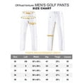 thumbnail image 7 of Off Road Ventures Men's Stretch Golf Pants Relaxed Fit Elastic Waist Lightweight Quick Dry Pant with Pockets for Outdoor Hiking Running, 7 of 7