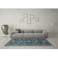 thumbnail image 3 of Ahgly Company Indoor Rectangle Persian Light Blue Traditional Area Rugs, 4' x 6', 3 of 4