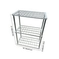 thumbnail image 4 of 4-Tier Freestanding Storage Shelf Unit | White Plastic & Metal Ventilated Shelves | 55 lb Per Shelf Capacity | Home & Garage Organizer Rack, 4 of 6