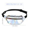 thumbnail image 2 of FENGGUIQU 1Ud De PU Plateada Con Holográfico Y Estilo Moderno Para Uso Casual, 2 of 7