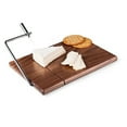 thumbnail image 3 of Non-slip Rubber Feet Cheese Cutting Tool, Marble Cutting Board with Stainless Steel Wire Cheese Slicer for Gourmet Cheeses, 3 of 6