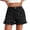 Black #009, variant on Bermuda Jean Shorts Women High Waisted Tummy Control Stretchy Pull On Denim Shorts Knee Length Jorts with Pockets, M