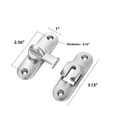 thumbnail image 2 of HXRH Sliding Door Latch Lock,1pc Durable Gate Latches Hardware,Reudable Heavy Duty Silver Gate Lock for Barn,Kitchens,Home, 2 of 7