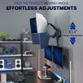thumbnail image 5 of VIVO Pneumatic Triple Ultrawide Monitor Wall Mount for up to 49" Screens, 5 of 8