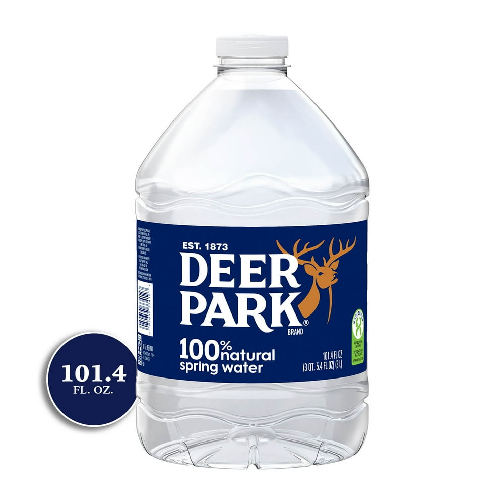 DEER PARK Brand 100 Natural Spring Water, 101.4ounce plastic jug