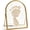10*15cm, variant on Baby & Pet Keepsake Frame, Arch Double-Sided Glass Pressed Flower Frame, Handmade DIY Footprints Keep Memories Frames, Metal Floating Tabletop Display for Photo Picture (10 * 15cm)
