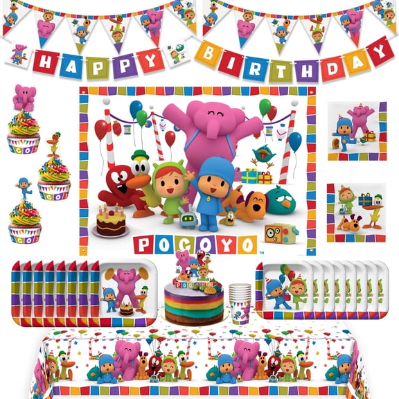 Pocoyo Party Decorations Ultimate Set for 24 Guests