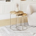 thumbnail image 3 of Bari Nesting Table Set (2-Piece) Natural, 3 of 8