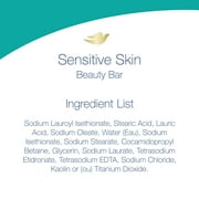 Dove Beauty Bar More Moisturizing Than Bar Soap Sensitive Skin With Gentle Cleanser for Softer Skin, Fragrance Free, Hypoallergenic 3.17 oz, 3 Bars