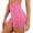 Pink, variant on Avolia Women's Seamless High Waisted Yoga Shorts Lifting Athletic Exercise Workout Shorts