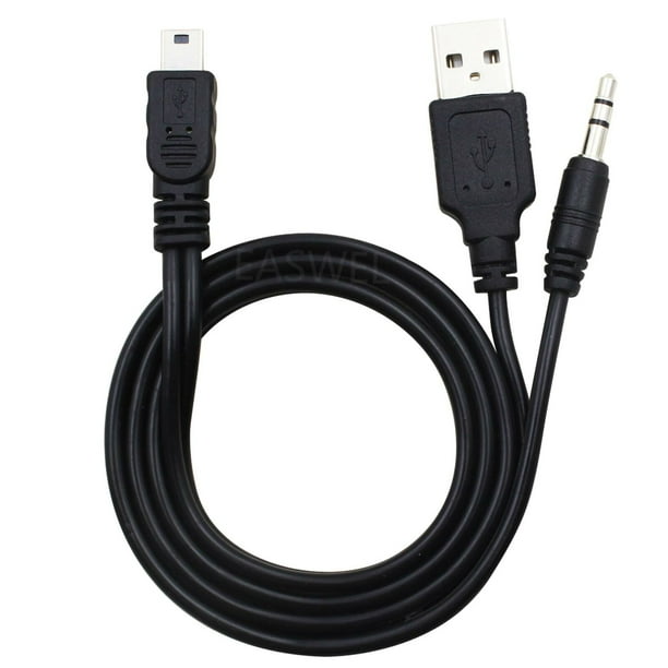 3.5mm AUX USB to Mini Audio Charger Cable for iHome IHM60 IHM61 IHM59