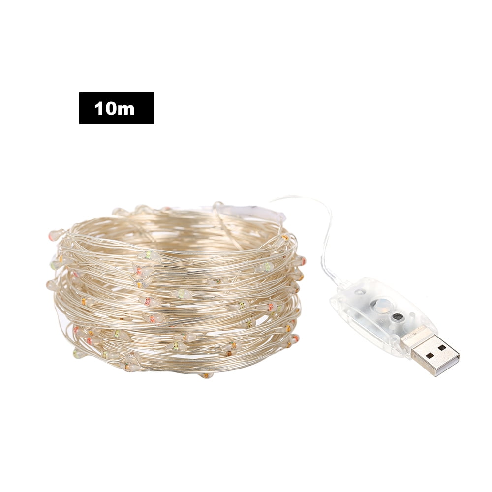 32.81ft/10m 100 LEDs Sound Activated Music String Lights 5V USB Powered