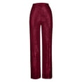 thumbnail image 4 of FAIWAD Women Sequin Pants High Elastic Waist Wide Straight Palazzo Pants for Party Clubwear, 4 of 6