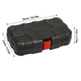 thumbnail image 3 of Juego de herramientas manuales para el hogar con caja de plástico | Construcción de acero para reparaciones del hogar, mantenimiento del automóvil y proyectos de bricolaje | Estuche compacto naranja, 3 of 7