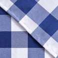 thumbnail image 5 of XWZO Short Kitchen Curtains 3 Pieces Set, Semi Sheer Light Filtering Checkered Tier and Valance Window Curtains Set, Royal Blue, 52W x 18L (1 Panel) + 26W x 36L (2 Panels), 5 of 8